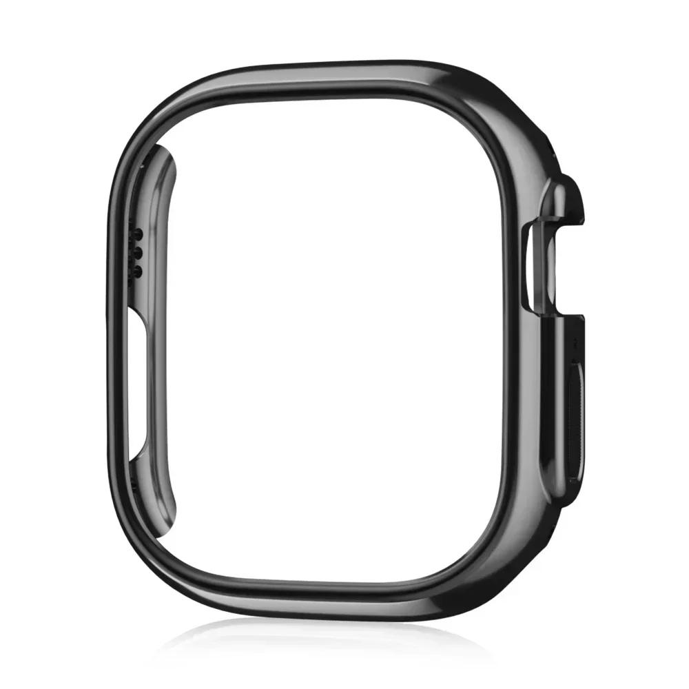 PC Case for Apple Watch 45mm 41mm 38mm 42mm 40mm 44mm Plated Skeleton Cover Hard case Frame for iWatch 10 9 SE 8 7 6 5 4 3 2 1