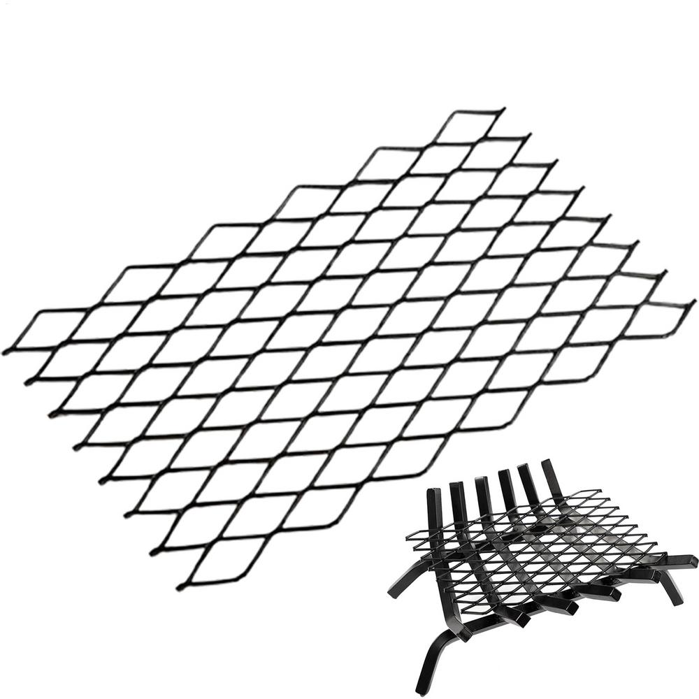 Fireplace Grate Steel Fireplace Grills Heavy Duty Log Grate Mesh Heat Resistant Sturdy Log Holder Fire Grates For Family