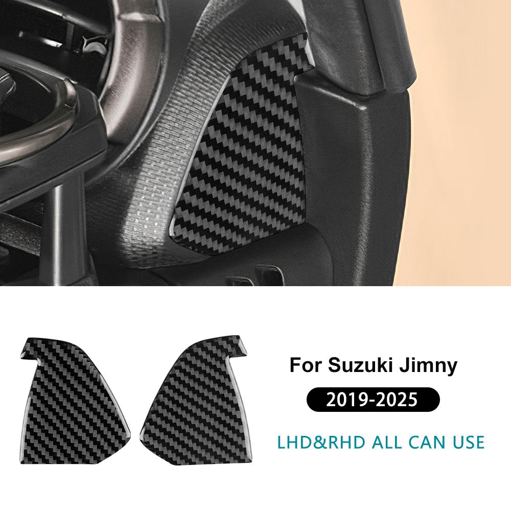For Suzuki Jimny JB74 JB64      2024 2025 Real Soft Carbon Fiber Sticker Car Center Console Side Trim Panel