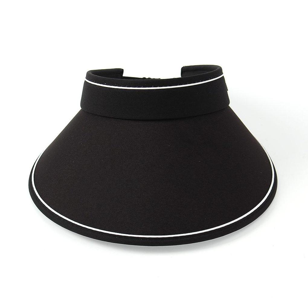 Roller Sun Cap (Black) Sun Shade Summer Hat