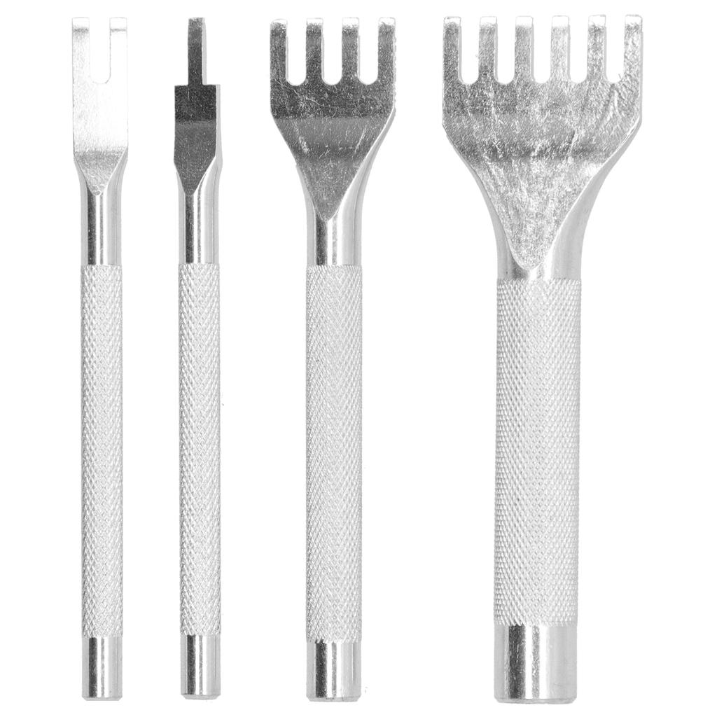 DIY Artificial Leather Tools Prong Punch Hole Stitching Knitting Hand Sewing Tool