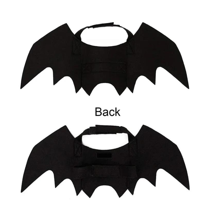 Halloween Bat Wings Costume for Dogs & Cats, Adjustable Felt Pet Bat Wing Dress-Up Accessory, Cute Puppy Holiday Party Outfit Pet Supplies