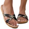 Lightweight Straw Home Flip-Flops Black 42/43