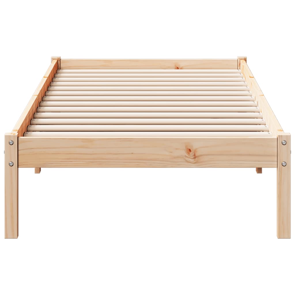 Vidaxl Dłuższe Łóżko Bez Materaca, 80X210 Cm, Lite Drewno Sosnowe