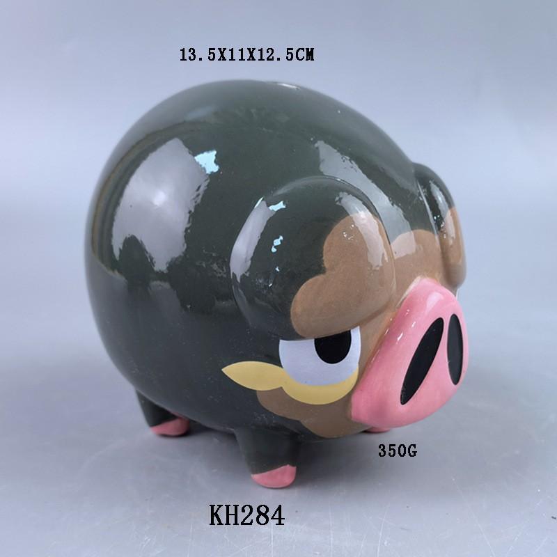 Ceramic Clown Pig Piggy Bank, Large Capacity And Desirable, Cute Piggy Girl, Children And Adults Household Ceramic Piggy Bank