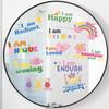 11 Positive Affirmation Mirror Stickers | Reble Static Decals with Motivational Quotes | Teen Girl Gift for Pirational Bathroom Mirror & Window Decor