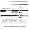 FTK NEW 1.8M 2.1M  Red Telescopic Fishing Rod Carbon Fiber Lengthen Wooden Handle Spinning Casting Rod Portable Trout Rod
