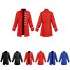 2022 New Fashion European And American Boys' Formal Coat In Solid Color Stylish Steampunk Retro Stand Collar