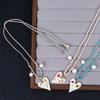 Handgefertigte geknotete Seil Herz Anhänger Halskette Pullover Kette Stapelbare Stern Perlen Halskette Für Frauen Schmuck Geschenk
