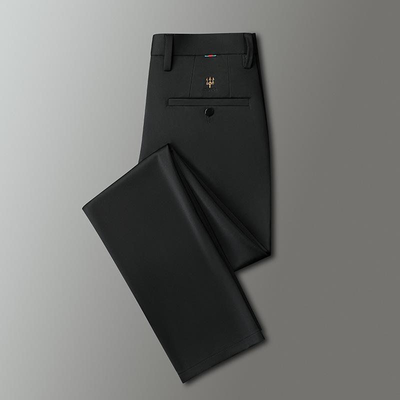 

Мужские весенне-осенние новые мужские повседневные брюки вышивка тигровой головы деловые для поездок драпирующиеся прямые универсальные высокоэластичные брюки 29