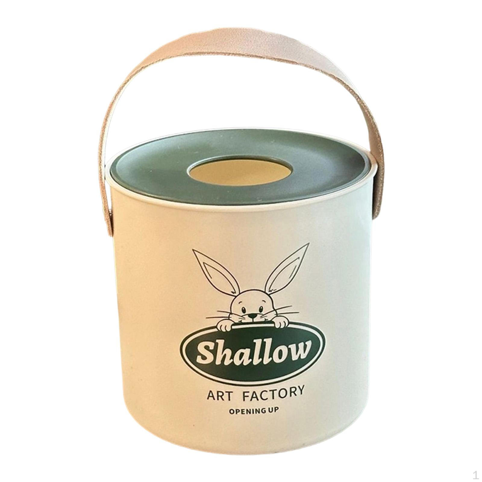 

Round Tissue Box Cover Dispenser Gift Cylinder Facial Napkin Holder Container for Office Bedroom