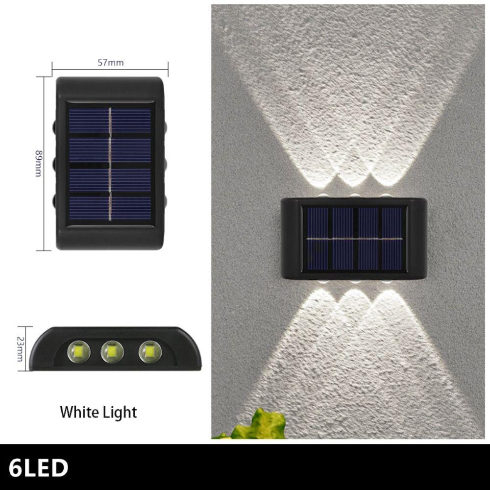 Solar Powered Solar Wall Lights Up And Down Luminous Lighting Garden Yard Decoration