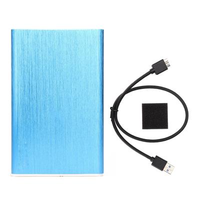 Mobile Hard Disk Box 2.5in SATA Serial Port Mechanical Fully Compatible Hard Disk EnclosureBlue  (Not Inclube Hard Disk)