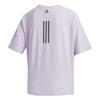 Adidas Casual Striped Round Neck Short Sleeve T-Shirt Women T-Shirts Light-Purple FT2908