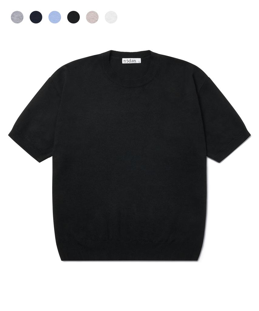 Nodeun Washable Summer Wool Crop Short Sleeve Knit - 6 Colors