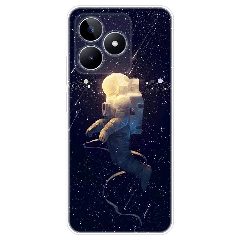 Für Realme C51 Gehäuse TPU Lackierte Rückseite Realme C51 Weiche Silikonhülle