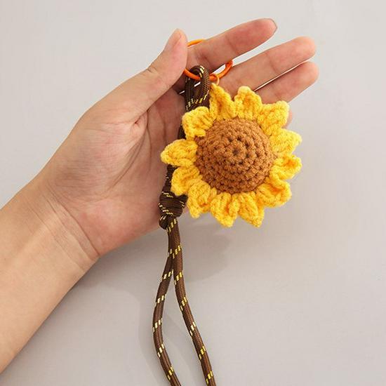 Handmade Crochet Avocado Keychain Plush Pendant