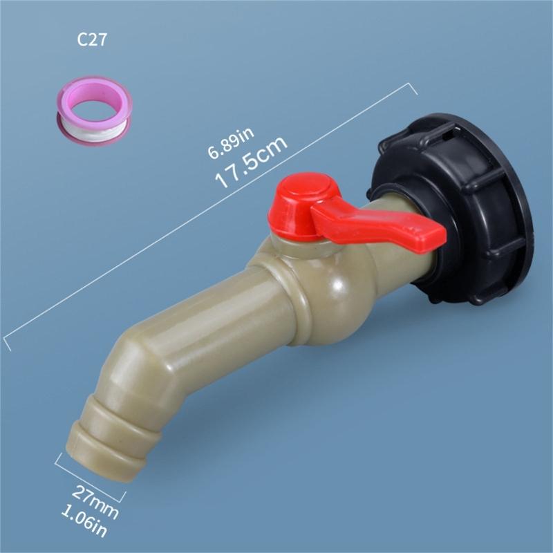 Heavy Duty IBC Tank Connector Reinforced Thread Outlet Tap for IBC Container Water Tank Rain Butt Accessories