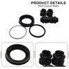 Black Rear Brake Seal Kit Caliper Gasket Replacement Installation Easy To Install Non-deformation Wear-resistant
