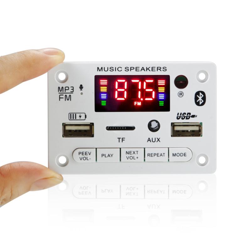 12v Kompatybilna z Bluetooth płyta dekodera 5.0 Mp3 Kolorowy ekran Nagrywanie rozmów Tf Usb Fm Jx-810bt (z