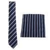 Mens Tie Set Handkerchief Cufflinks Tie Clip Durable Wear Resistant Delicate Texture Classic Stripe Design Men S Ties
