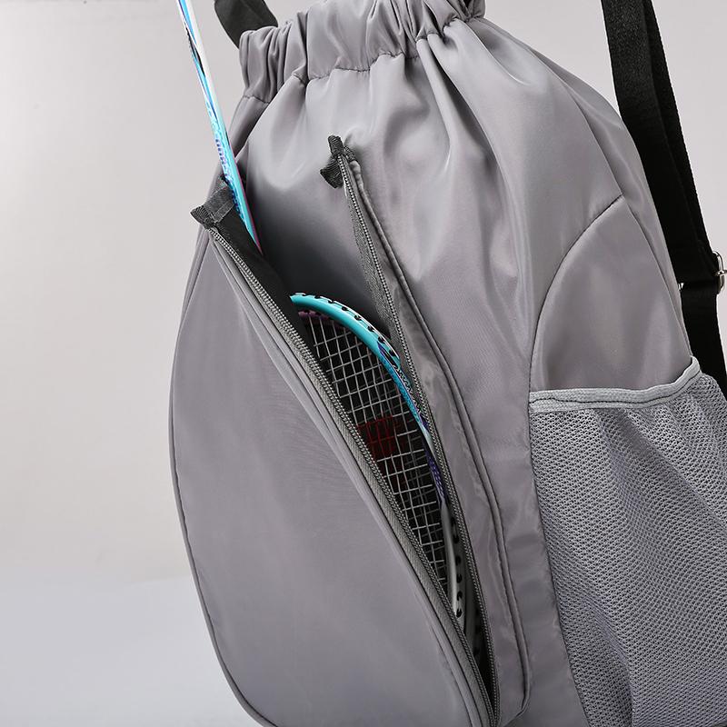 Mochila para Raquete de Tênis Acomoda 2 Raquetes Bolsa Esportiva de Badminton Grande Capacidade Mochila de Academia Bolsa Profissional de Fitness com Compartimento para Sapatos