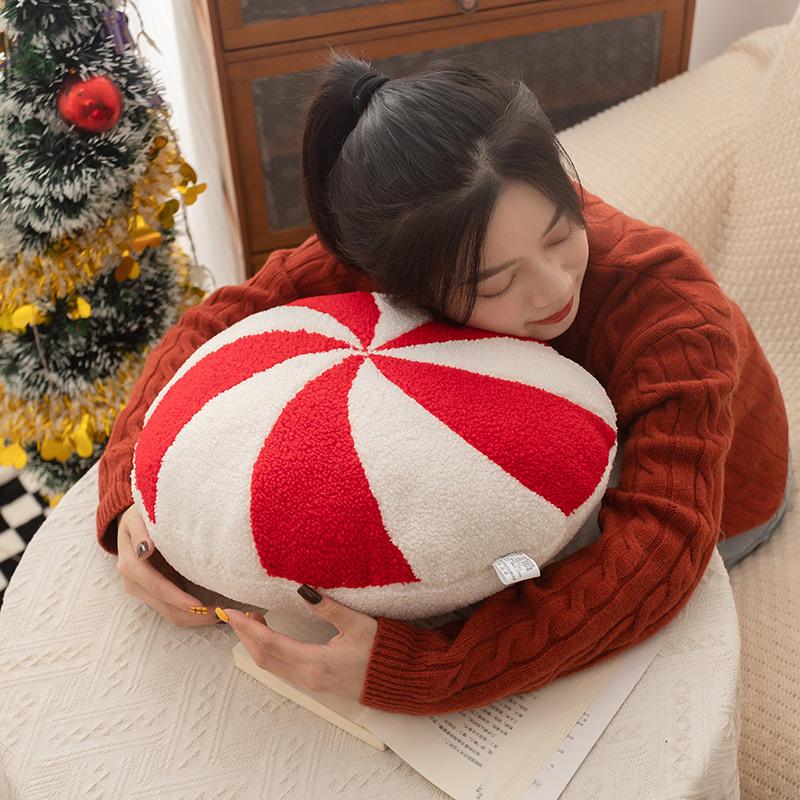High-Standard Candy First-Class Wreath High-Standard Snowflake Premium-Quality Cushion Superior-Grade Plush Top-Grade Pillow Superior-Grade For
