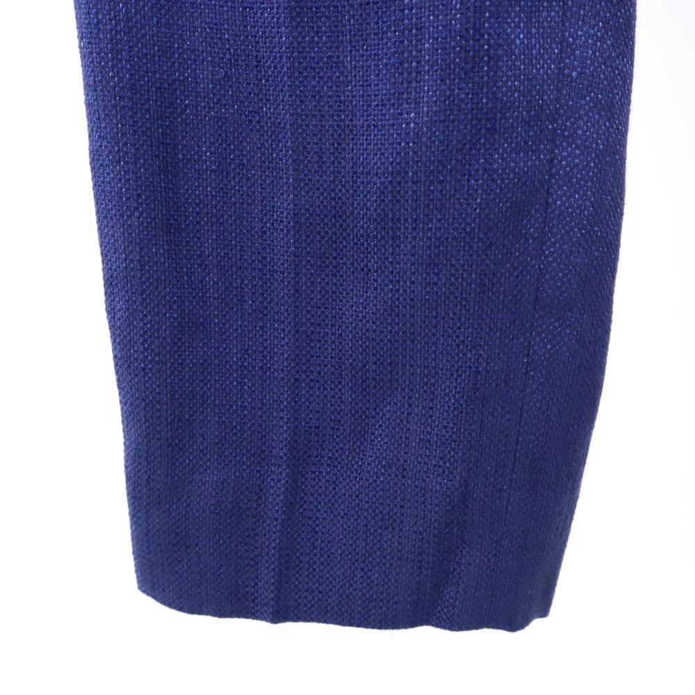 INCOTEX Made in Japan Linen Blend lame Slacks pants 38 Bluish Women Used