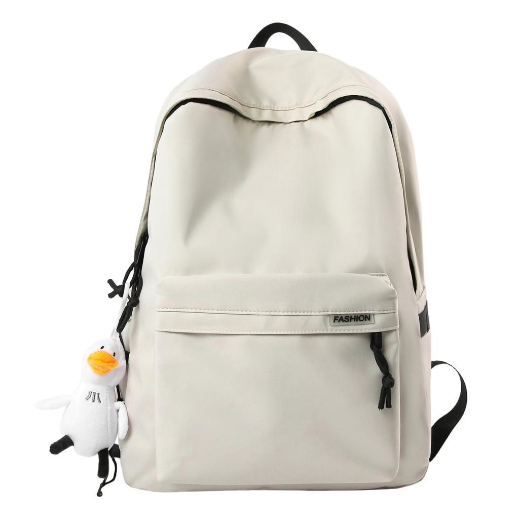 Schoolbag Simple Backpack Men's and Women's Backpack Large Capacity High Value Junior High School College Students Versatile Campus Lightweight