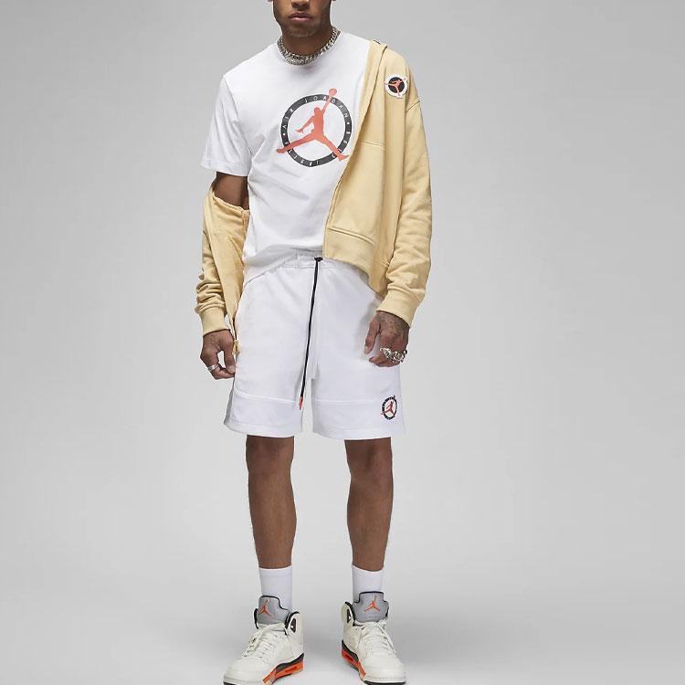 Jordan Flight MVP S/S T-shirt White/Red/Black Men Streetwear DV8436-100