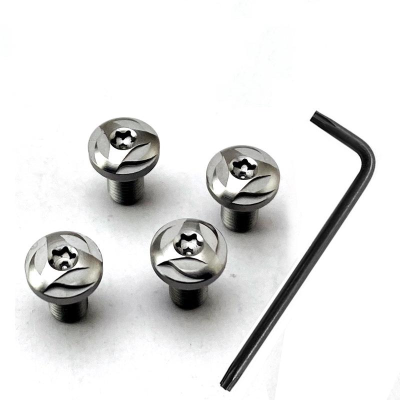 

1 набор ручек из нержавеющей стали с винтовыми гвоздями и ключом-отверткой для моделей Хубилай-хана P4 1911, аксессуары для самостоятельного изготовления белый