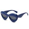 New Funny Sunglasses Women Cat Eye Thick Inflated Frame UV400 Protection Cute Sun Glasses Fashion Brand Design Gafas