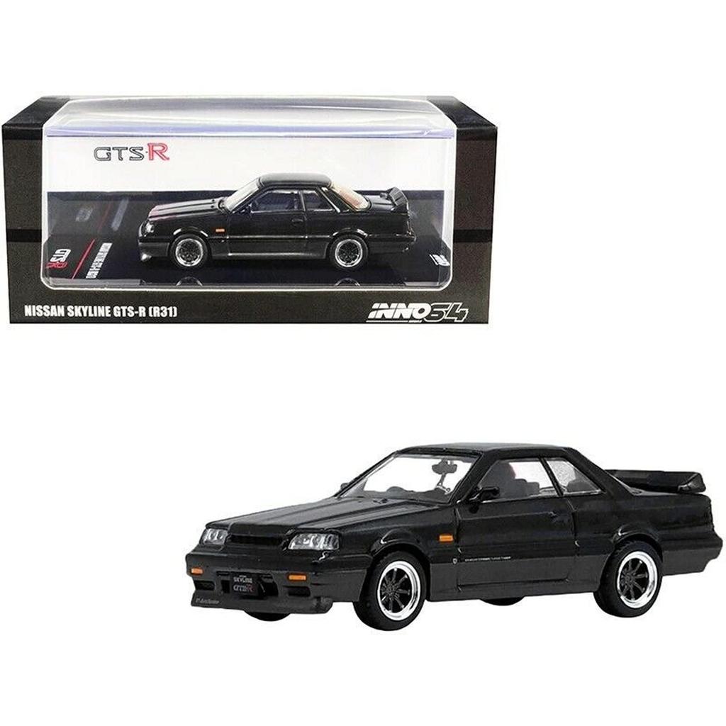 Inno Models 1/64 Scale Skyline GTS-R (R31) Black/Gunmetallic Finished Model IN64-R31-BGM