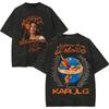 2026 Vintage Washed Karol G Tropicoqueta Tour 2026 T-shirts Men Women Fashion Pop Music T Shirt Summer Casual Loose Cotton T-shirt Short Sleeve Tee