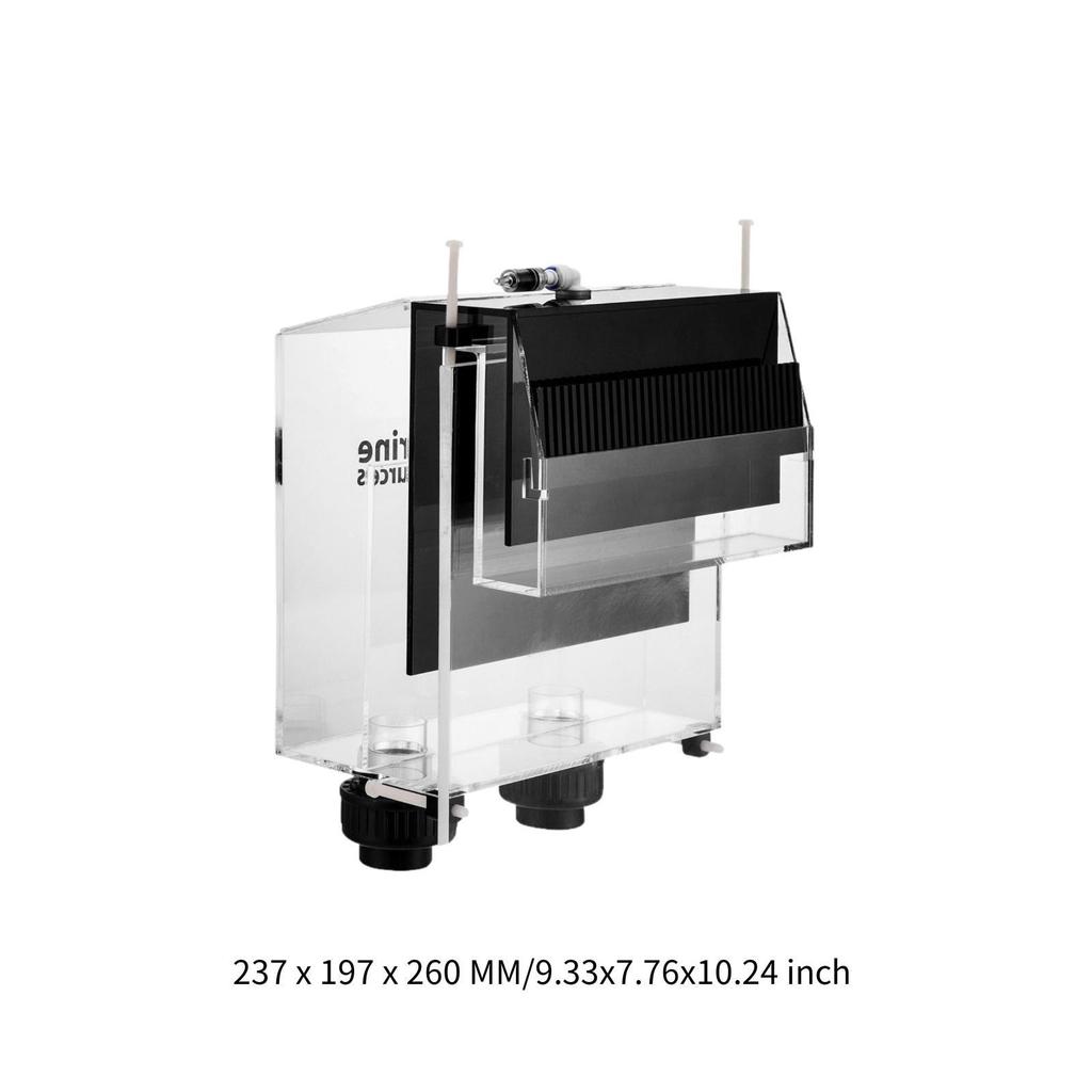 Overflow Box Detachable Hang on Fish Tank Accessories Self Start Landscaping