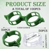 100 Pcs Plant Clips for Flower Vegetable Upright Growth Plant Clips for Climbing Plants Vegetable Garden Plant Support Clips for Outdoor Plants (White