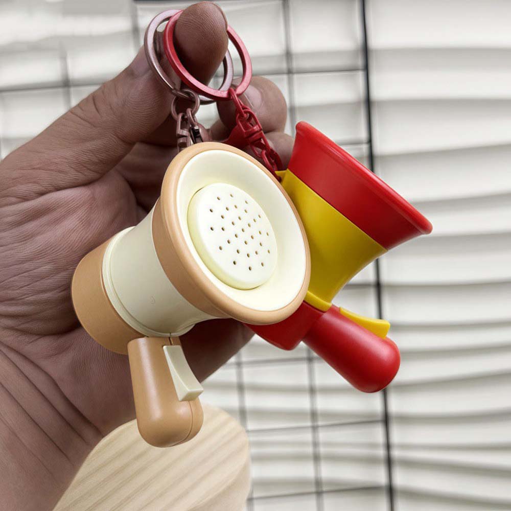 Loudspeaker Music Trumpet Key Chain Recording Handheld Speakers Toy Bag Pendant