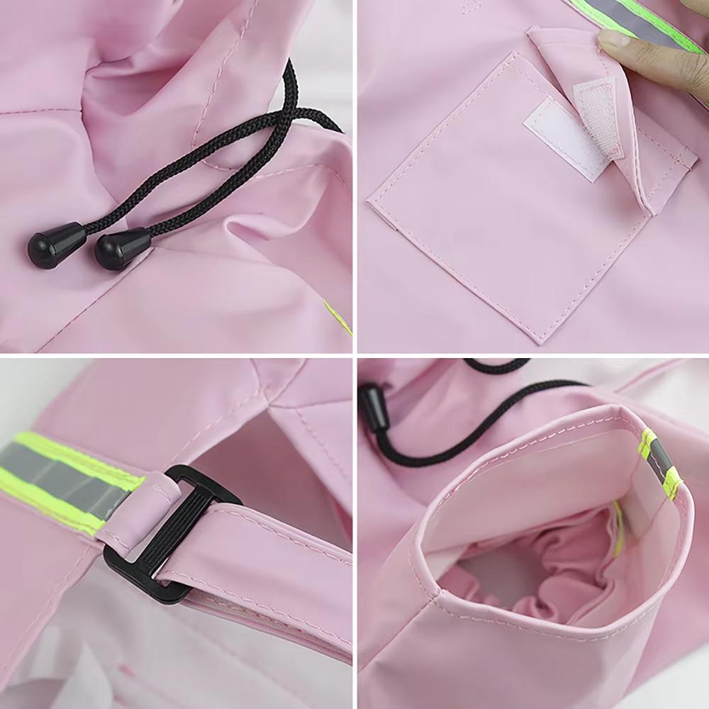 Adjustable Rain Coat High-Visibility Pet Coat Pet Supplies Pet Rain Jacket  Summer