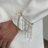 Exaggeration Chain Bracelet Silver Color Hand Jewelry Creative Gift Long Tassel Bracelet