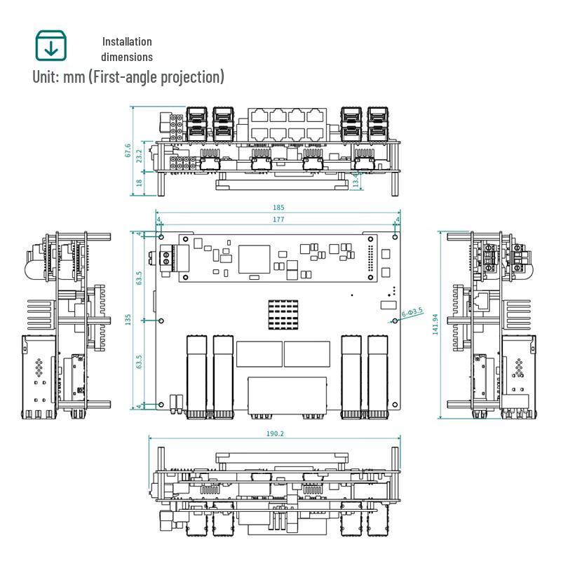 Maiwei 10G Layer 3 Managed Industrial Ethernet Switch