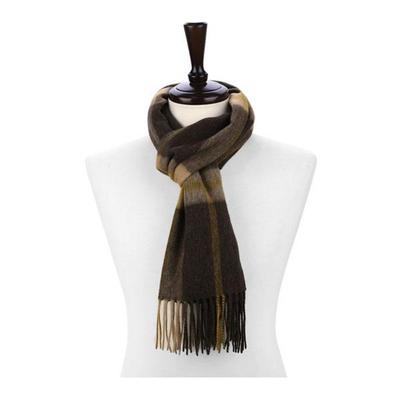 Believers Men's Wool Muffler Scarf Check Neckerchief BDRM048