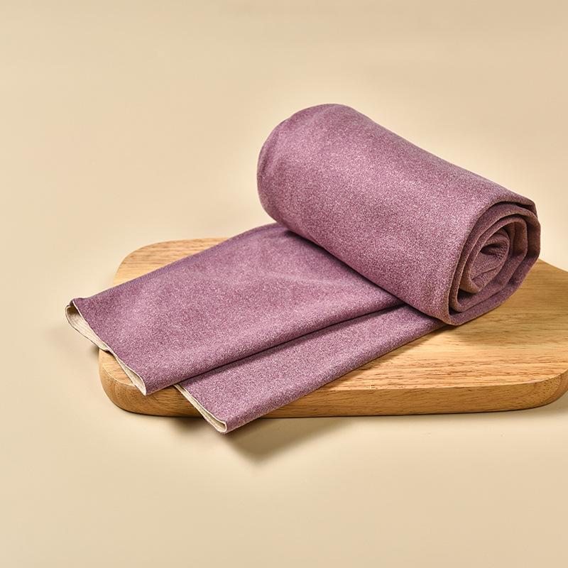 

Женские бархатные термолеггинсы с высокой талией Yuyuede - тонкие, большого размера, осенние теплые брюки M светло-фиолетовый