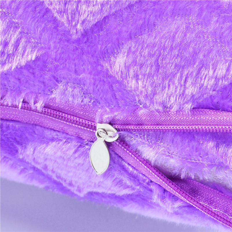 43x43cm Weiche Plüsch Quadratische Kissenhülle Uni Farbe Dekoration für Zuhause Wohnzimmer Sofa Stuhl Sitz
