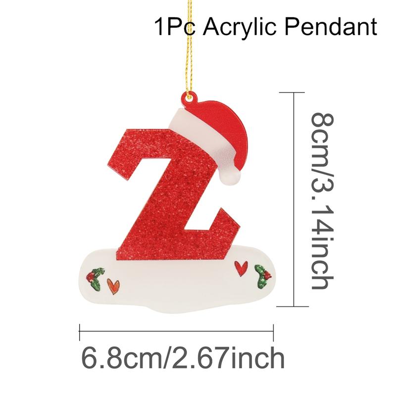 Christmas Acrylic Letter Pendant 2026 Merry Cristmas Decoration for Home Xmas Tree Hanging Ornaments Navidad Natal New Year 2026