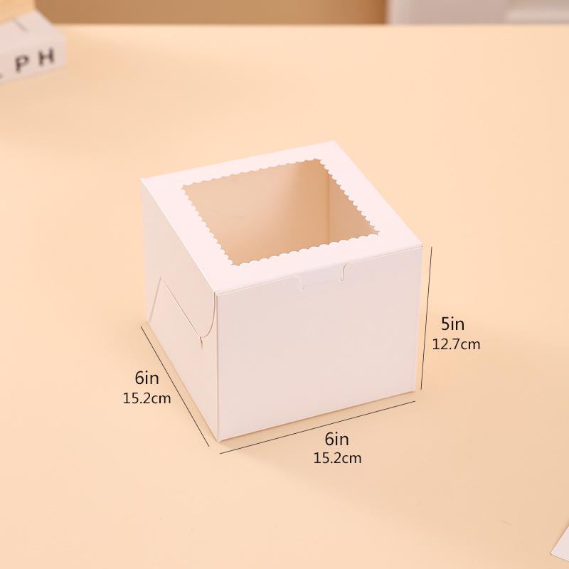 White Cardboard Windowed Cake and Pastry Box
