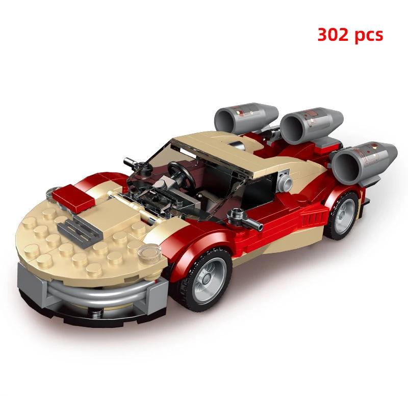 

Городской автомобиль, технический гоночный автомобиль, скорость, чемпион, строительные блоки, фигурки гонщика, спортивный автомобиль, модель Moc, развивающие кирпичные игрушки