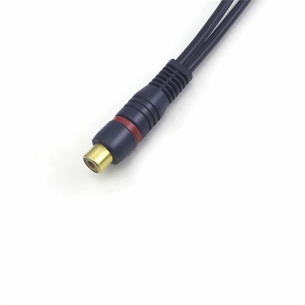 Audiophiles RCA-Verteilungskabel, 2 RCA-Stecker auf RCA-Buchse, Video-Audio, Y-Typ, RCA-Audiokabel, wandelt Mono in Stereo um, Woofer-kompatibles Video