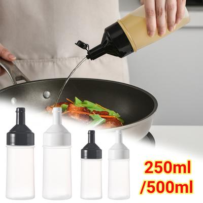 250/500 ml Quetschflasche für Soße, Küchengewürz, Quetschflasche, Salat, Ketchup, Soße, Olivenölflaschen, Küchenhelfer