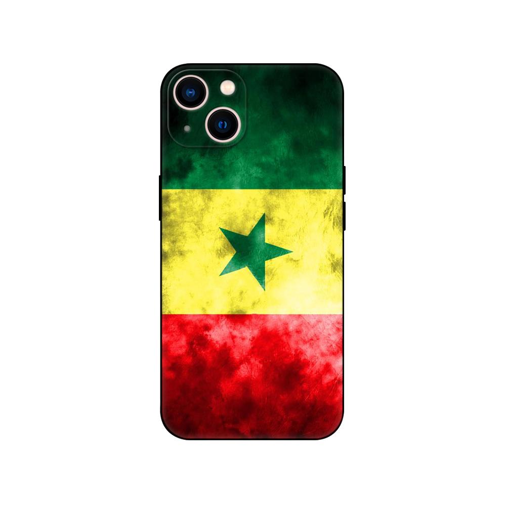 Black Tpu Case For OPPO A16 A16S A55 A94 F17 F19 Pro Reno 4 5 Lite 6 4G 5G senegal flag