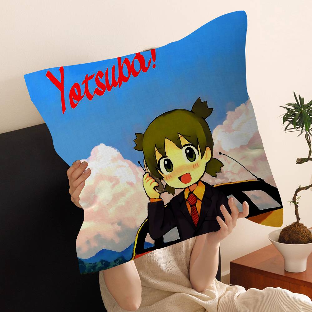 

Anime YYotsuba Sweet Classic Movie Pillowcase Toon Gift Cushion Cover Bedroom Home Sofa Chair Seat Decor Pillow Case 30x30 cm